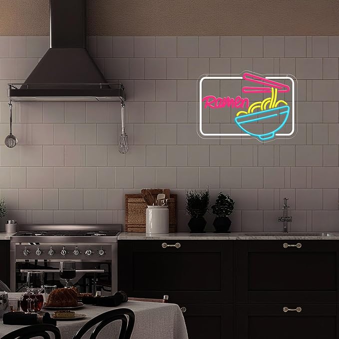 Ramen Neon Sign for Wall Decor, Dimmable LED Light Up Sign for Resturant Dining - Image 8
