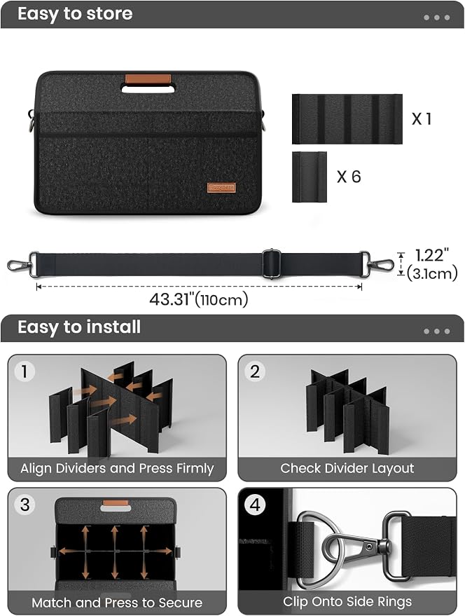 Fluxynara 8-Cup Reusable Felt Drink Carrier - Image 4