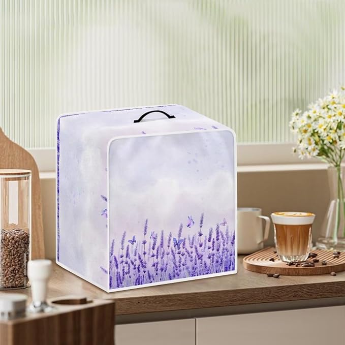 Lavender Coffee Maker Dust Cover Theme Appliance Covers - Image 3