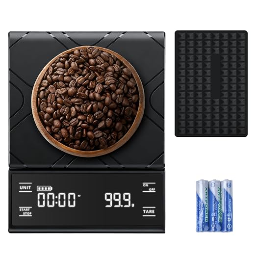 Coffee Scale with Timer, Espresso Scale & Coffee Bean Scale - 3kg/0.1g Precise by Unknown