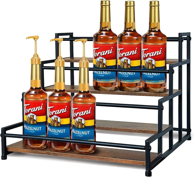 Klxuyuo 4-Tier Coffee Syrup Rack - Image 2