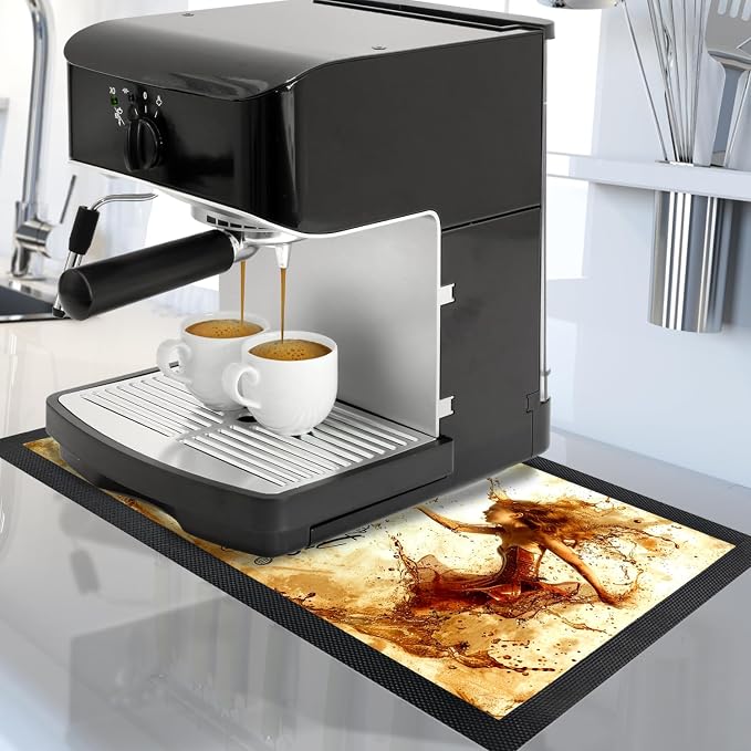 Coffee Bar Mat - Coffee Gifts - Coffee Lover - Coffee Bar Accessories - Barista - Image 2