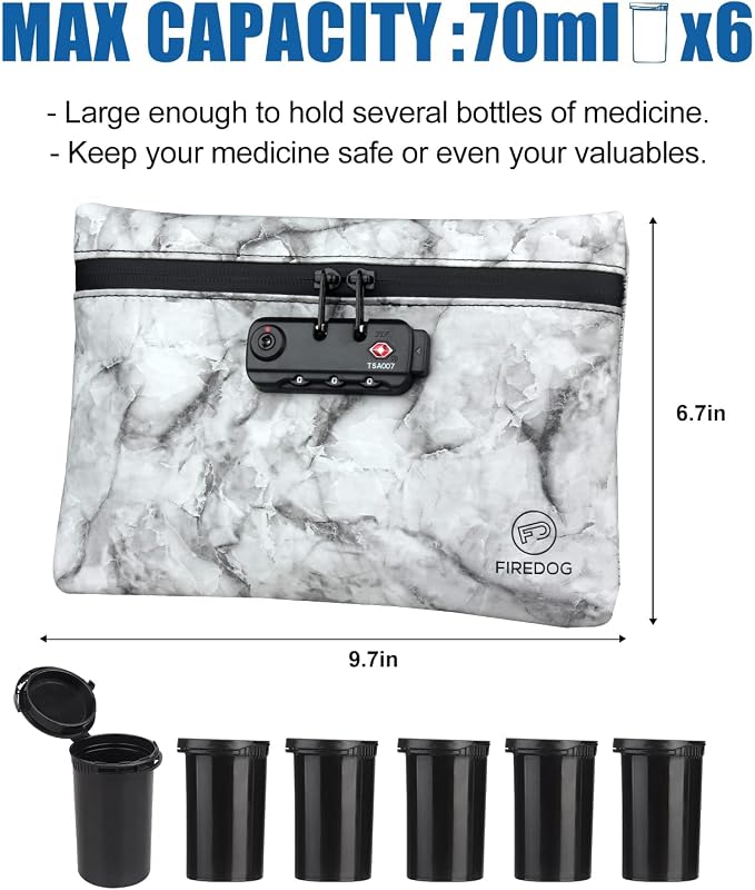 FIREDOG Smell Proof Bag with Combination Lock - Image 8