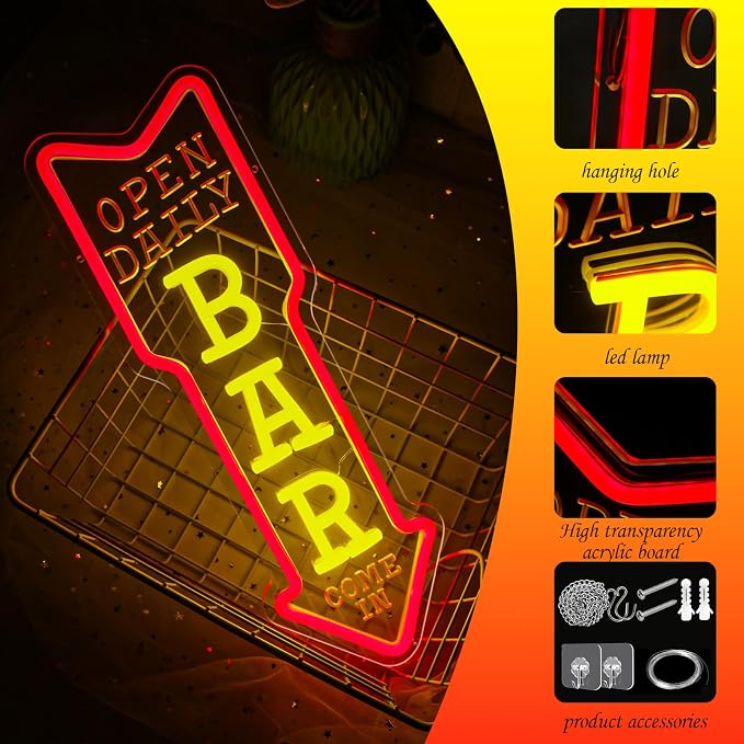 Bar Neon Sign Dimmable Beer Neon Light Sign - Image 2