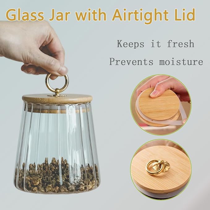 Viovian 34oz Decoration Glass Jars - Image 3