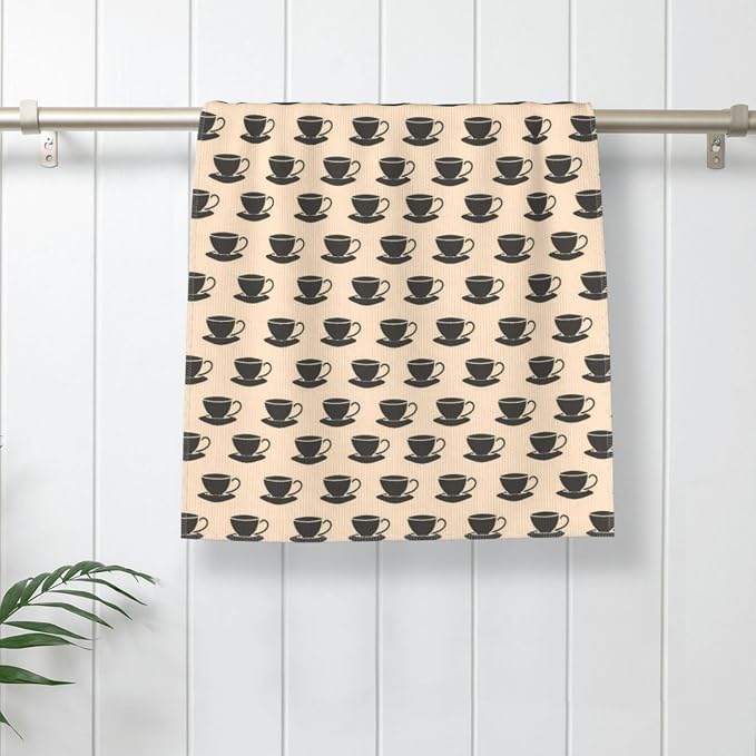 Coffee Cup for 27.5x16 Inch Absorbent Towel, Soft and Skin Friendly Face Cloths - Image 6