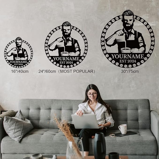 Custom Metal Coffee Bar Signs - Image 6