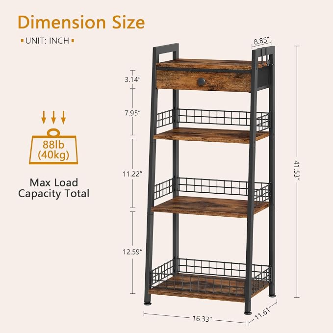 Gewudraw 4-Tier Ladder Shelf - Image 3