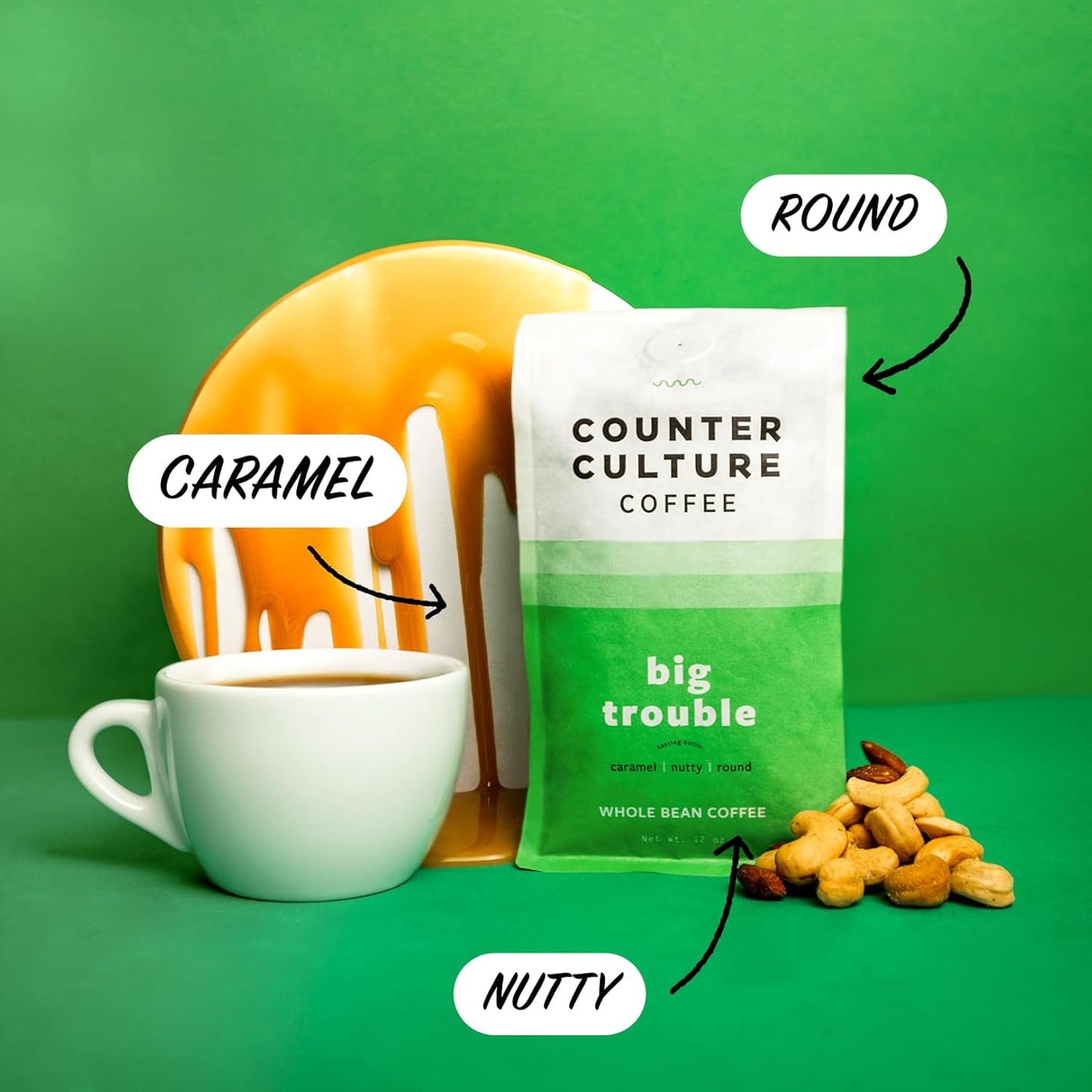 Counter Culture Coffee - Whole Bean Coffee - Multi-Pack - One 12oz Bag of Each (Big Trouble and Forty-Six)