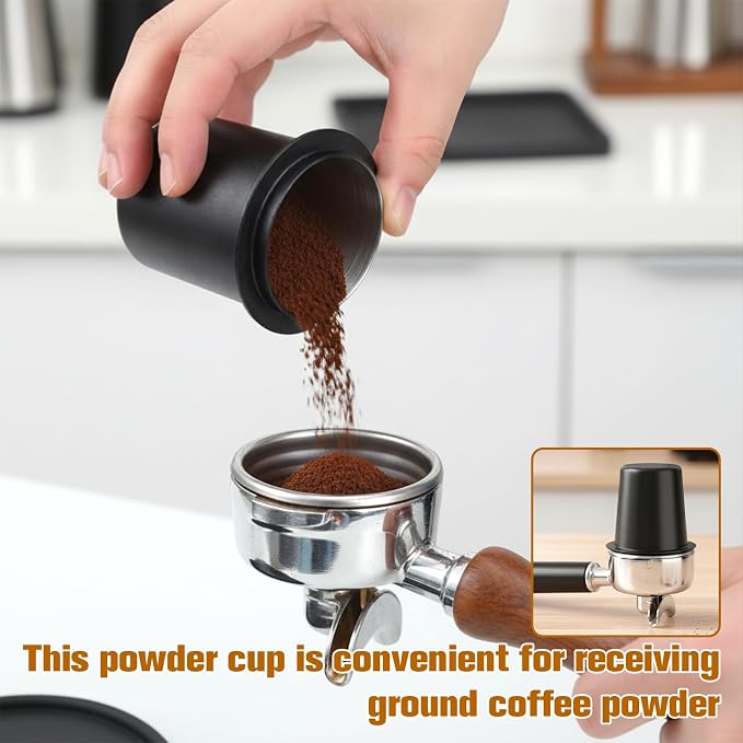 58mm Stainless Steel Coffee Bean Dosing Cup Coffee Dosing Cup Coffees Grinder - Image 3