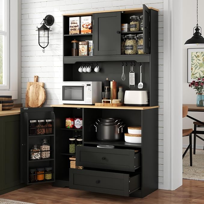 Gyfimoie 68" Tall Kitchen Pantry Storage Cabinet - Image 7