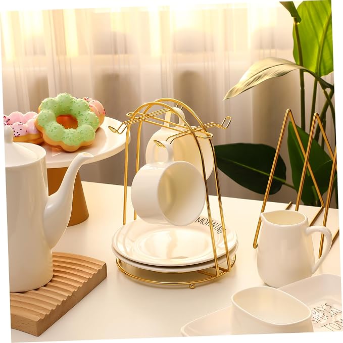 Toddmomy Iron Coffee Cup Holder Rack, Storage - Image 5