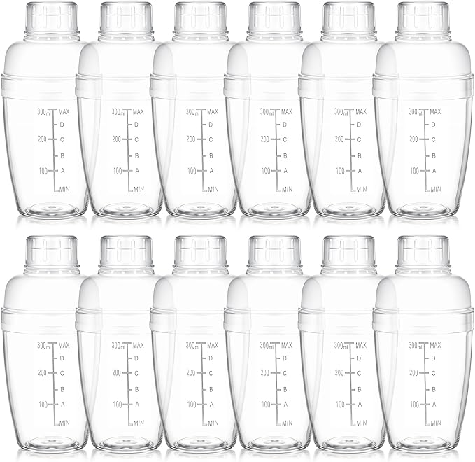 12 Pcs Plastic Cocktail Shaker Drink Mixer by Unknown