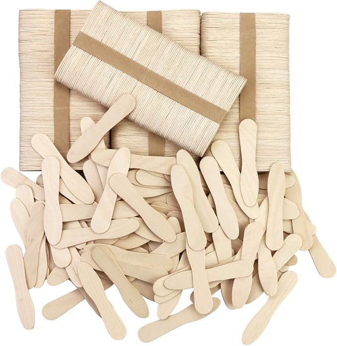 500 Pcs Small Wooden Spoons, Mini Disposable Ice Cream Tasting Spoons, 3 Inch by Unknown