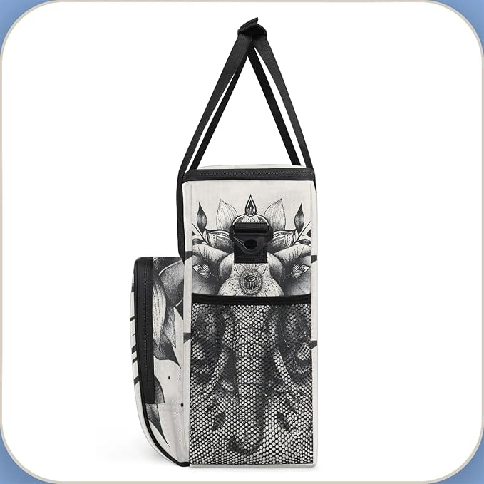 Animal Elephant Coffee Maker Carring Bag, Large Insulated Storage Organizer - Image 4