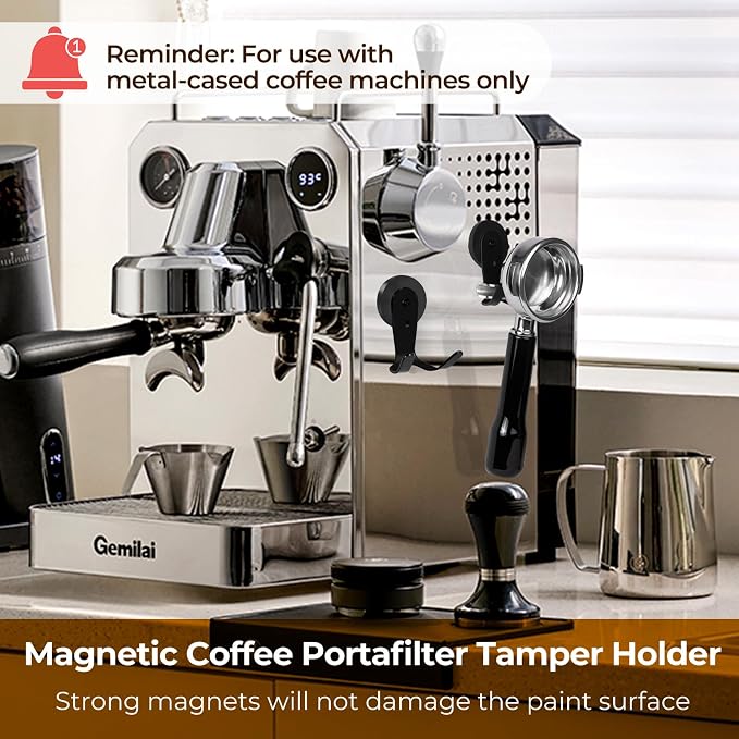 Magnetic Portafilter Holder for Espresso Machine & Metal Wall Surface | Coffee - Image 2