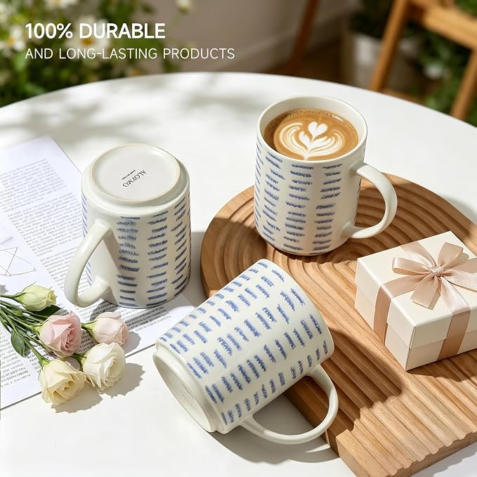 Coffee Mugs Set of 6, 17oz Ceramic Mugs - Image 5