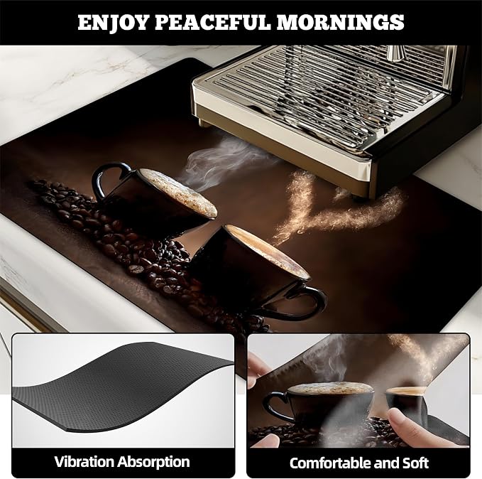 Dish Drying Mat Large Coffee Mat Absorbent Drying Mat - Image 2