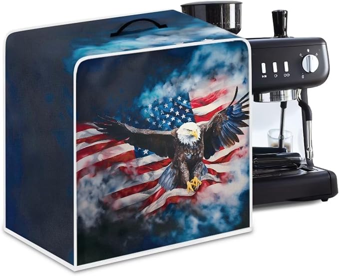 Eagle USA Flag Coffee Maker Cover Coffee Machine Dust Cover Waterproof Coffee - Image 4