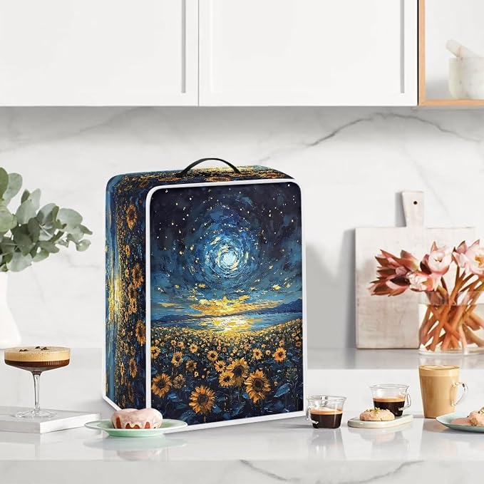 Sunflower Starry Sky Coffee Machine Covers Anti Dust Covers - Image 3