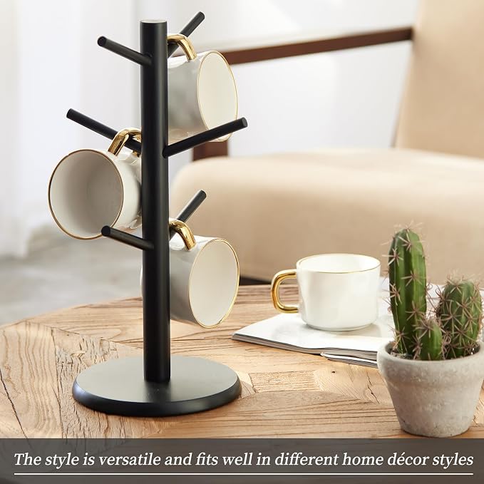 Kitsanery Mug Holder Tree, Coffee Cup Holder，Coffee Mug Tree - Image 2