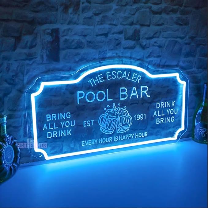 Custom Home Bar Neon Sign Dimmable Open LED Neon Light Wall Decor Beer Whiskey - Image 4