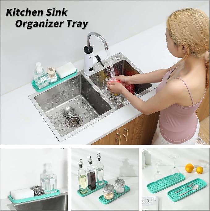 MicoYang Silicone Kitchen Sink Organizer Tray - Image 3
