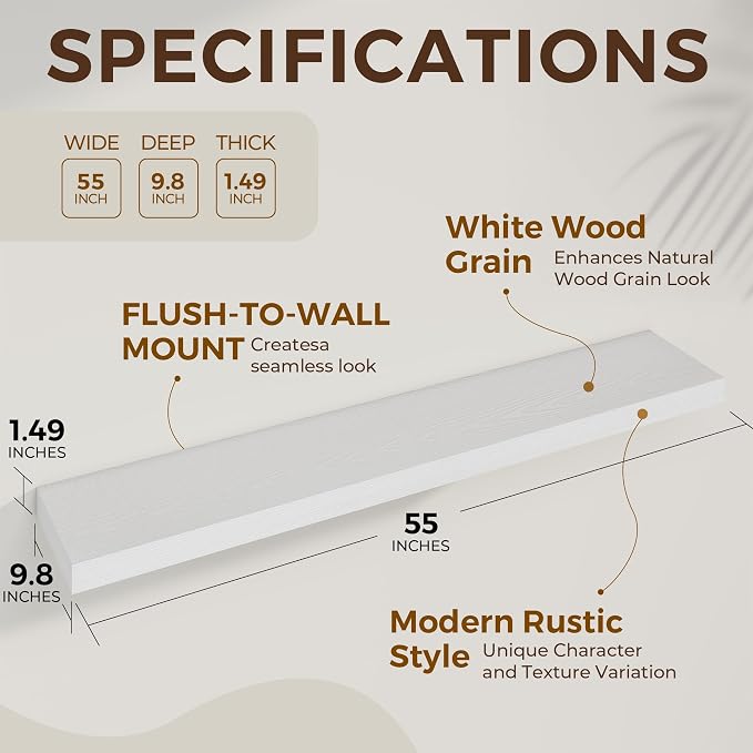 Dreamland 55 Inches Floating Shelves - Image 4