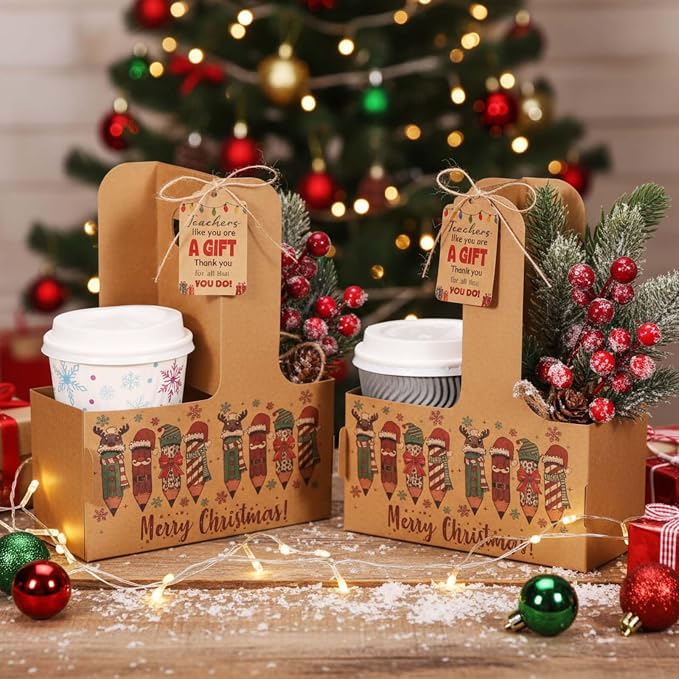 24 Sets Christmas Drink Carrier - Image 3