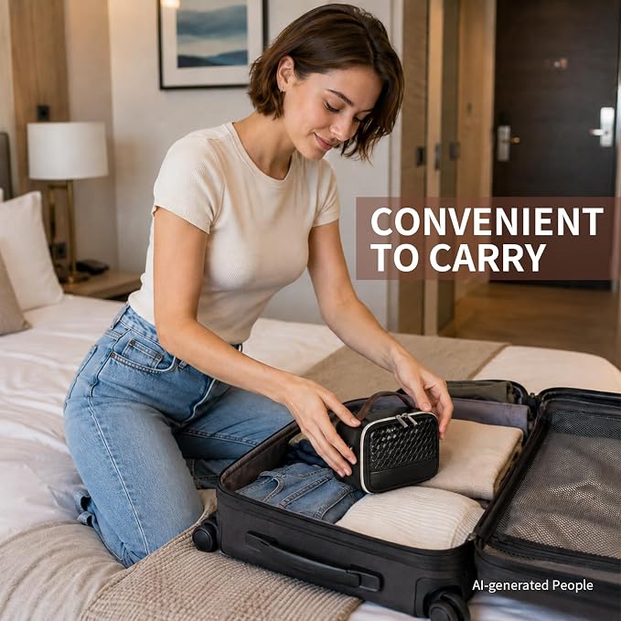 Electronic Organizer with Shoulder Strap, Premium Mixed-Fabric Accordion Tech - Image 9