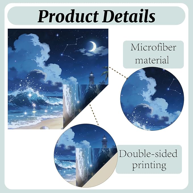 CREATCABIN 6Pcs Glasses Cleaning Cloth Scenery Microfiber Cleaning Cloths Suede - Image 3