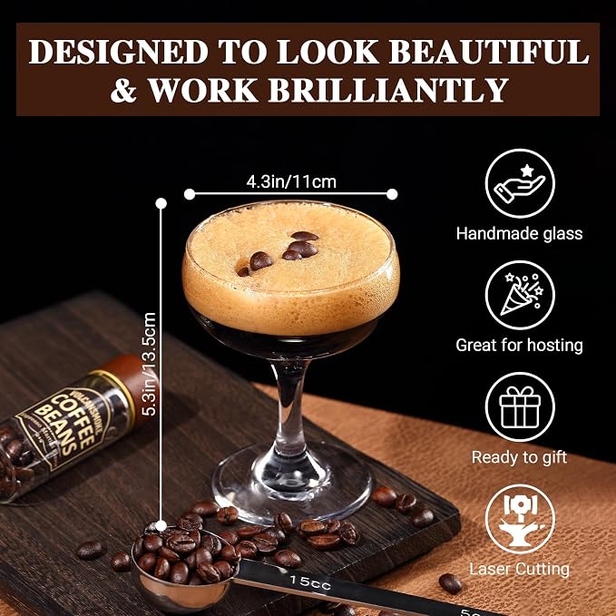 Espresso Martini Kit Gift Set for Women & Men, Complete Cocktail Making Kit - Image 5