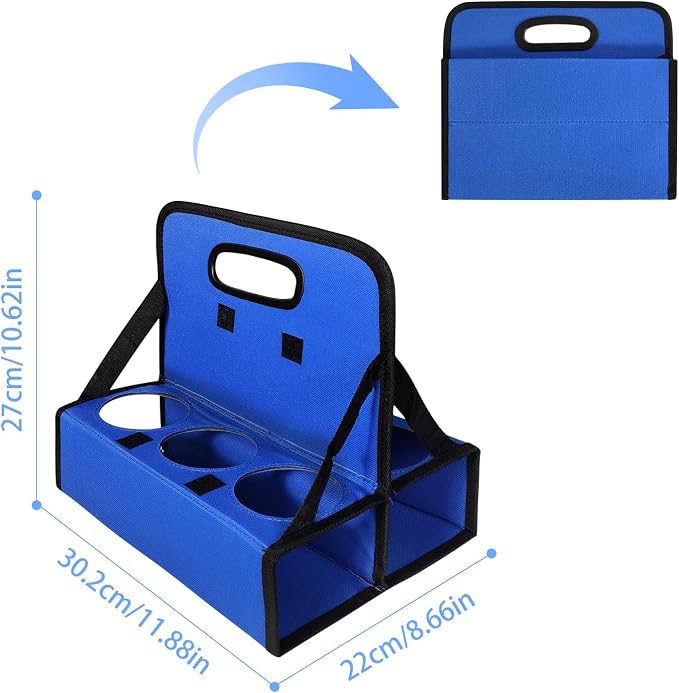 6-Cup Drink Carrier, Portable Beverage Caddy - Image 5