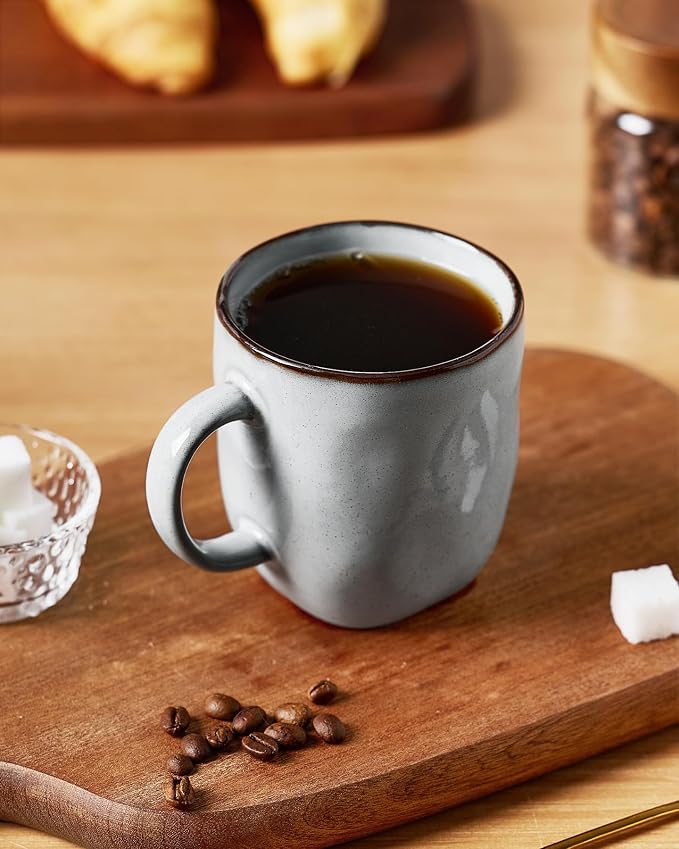 famiware Coffee Mugs Set of 4, Ocean Square 13oz Coffee Cup Set - Image 2