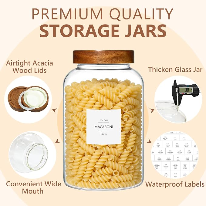 KEYWING 1 Gallon Large Glass Jars - Image 3