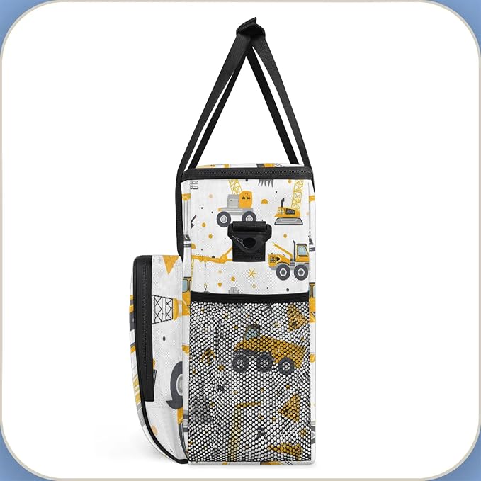 Tractor Excavator Coffee Maker Carring Bag, Large Insulated Storage Organizer - Image 4