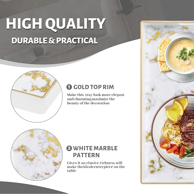 MAONAME White Decorative Tray - Image 4