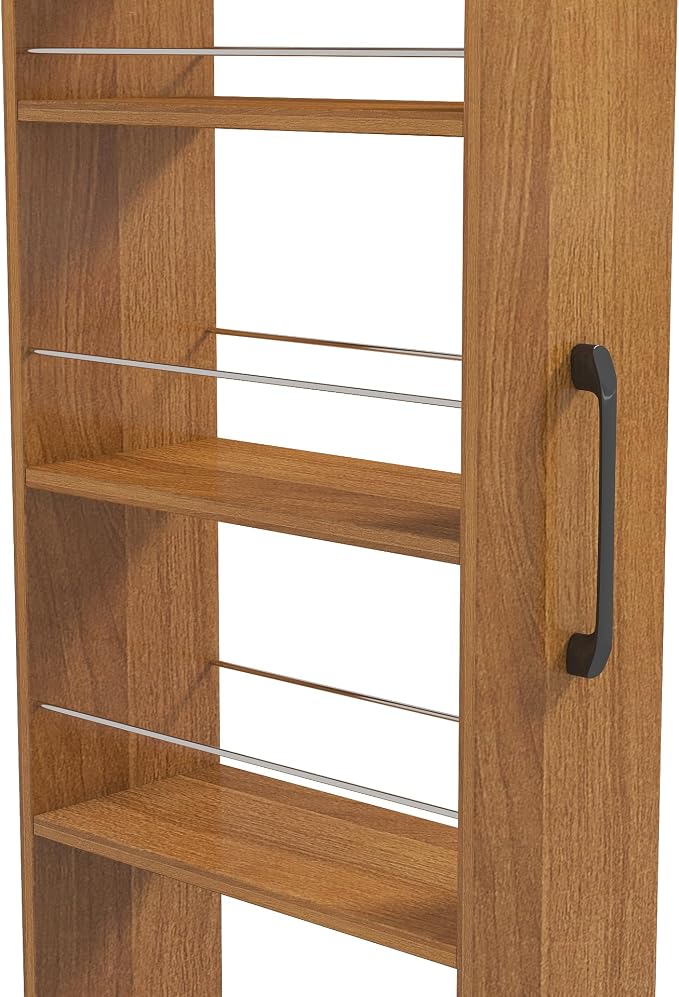 KEIKI 7 Tier Pull-Out Kitchen Pantry Storage Cabinet, Spice Rack Next to Fridge - Image 5