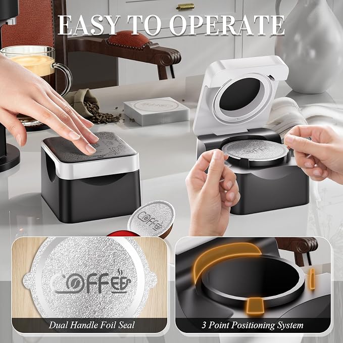 Reusable Vertuo Pods Kit for Nespresso Machine: Refill Old Coffee Pods for - Image 2