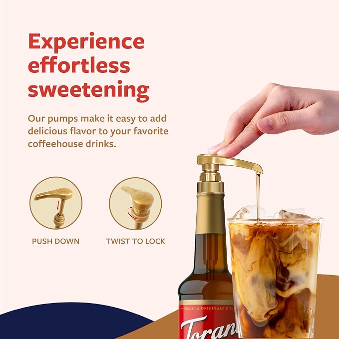 Torani Syrup Pump 4-Pack – Universal Coffee Syrup Pump Dispenser - Image 2