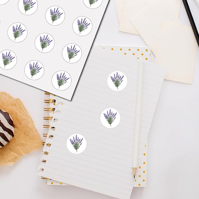 CREATCABIN 128Pcs Small Lavender Stickers Purple Planner Stickers Decal Bulk - Image 4