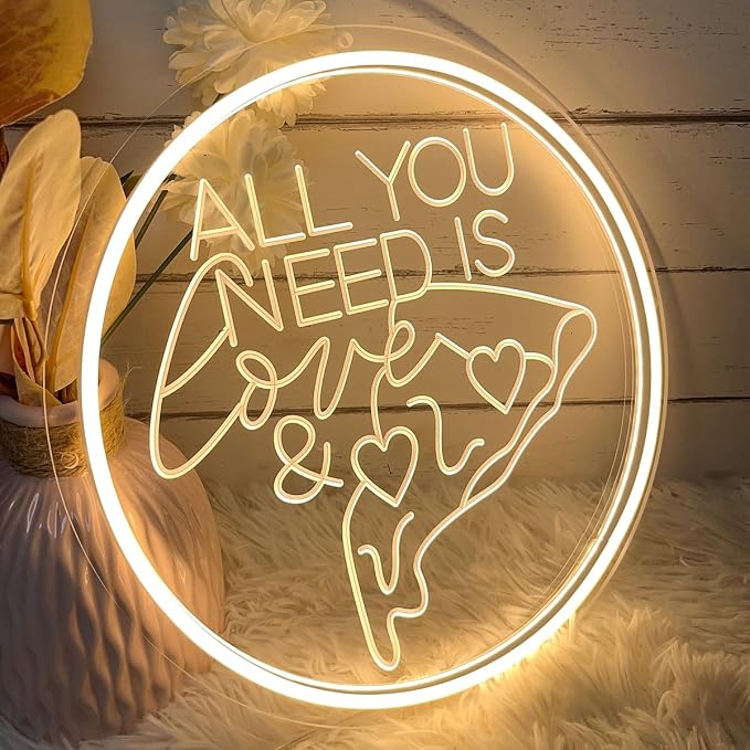 All You Need Is Love &Pizza Neon Sign - Image 5