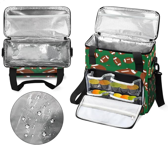 Football Coffee Maker Travel Bag, Football Large Carrying Storage Case - Image 3