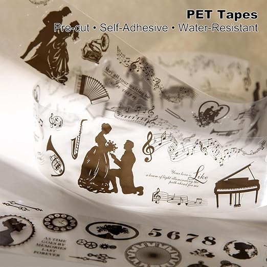 Vintage Silhouette PET Tape Set - Image 3