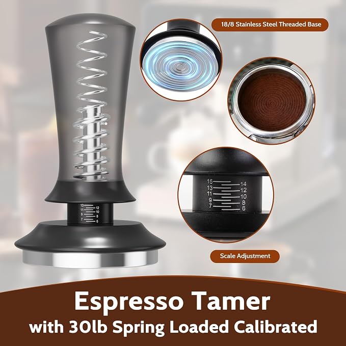 7 PCS Espresso Accessories, 54mm Espresso Tamper Tools, Coffee Distributor - Image 3