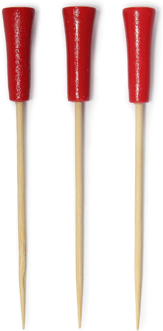 BambooMN Decorative Golf Tee Bamboo Cocktail Sandwich Skewer Picks by BambooMN