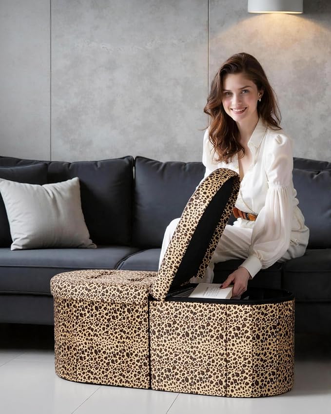 AmasSmile Footrest Ottoman Bench - Image 5