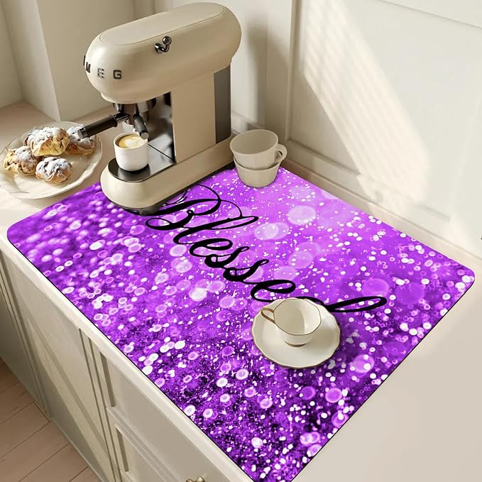 Coffee Mat, Coffee Bar Accessories Fit Under Coffee Maker Espresso Machine by Unknown