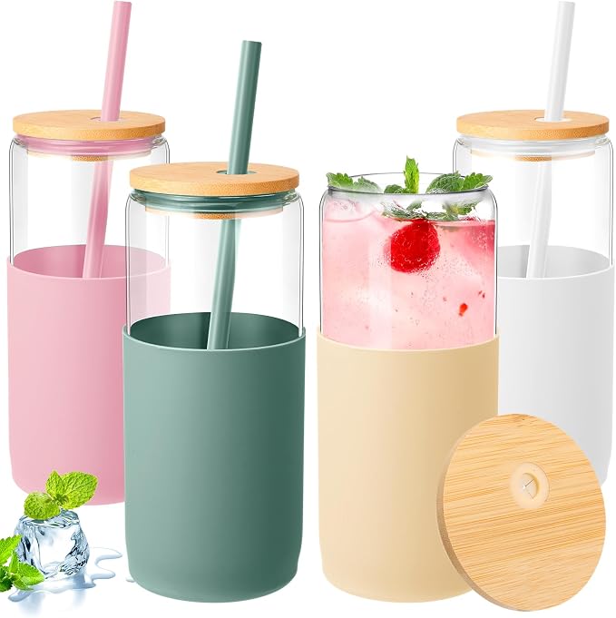 FillTouch 4 Pack Glass Cups by FillTouch