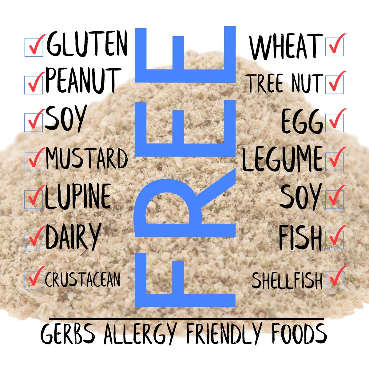 Gerbs Super 5 Seed Meal 1 lb. | Finely Ground, No Additives, Resealable Bag | Hearty & Nutty Texture for Baking & Smoothies | Top 14 Allergen-Free